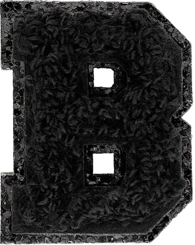 Stoney Clover Lane Noir Mini Glitter Varsity Letter Patch