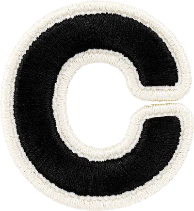 Shop Stoney Clover Lane Noir Rolled Embroidery Letter Patch
