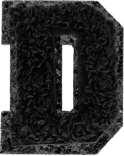 Stoney Clover Lane Noir Mini Glitter Varsity Letter Patch
