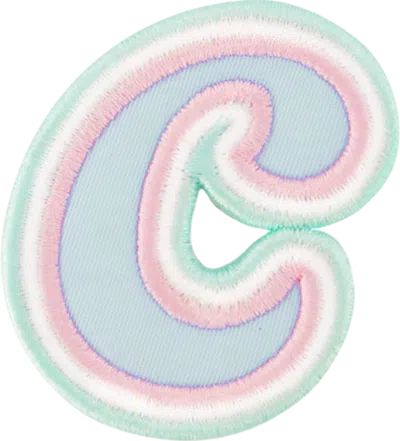 Stoney Clover Lane Nylon Pastel Letter Patch