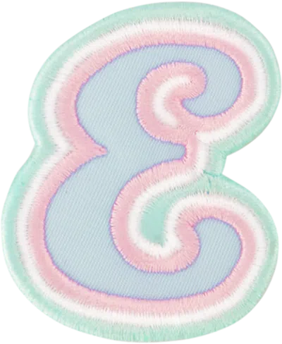 Stoney Clover Lane Nylon Pastel Letter Patch