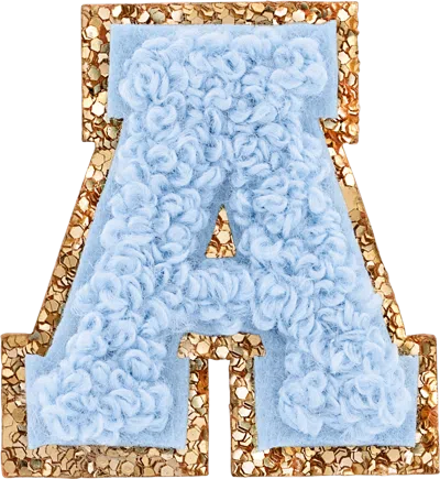 Shop Stoney Clover Lane Periwinkle Mini Glitter Varsity Letter Patch