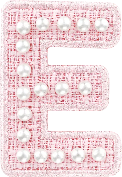 Stoney Clover Lane Pink Pearl Letter Patch