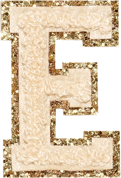 Stoney Clover Lane Sand Glitter Varsity Letter Patch