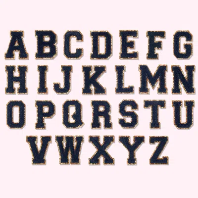 Stoney Clover Lane Sapphire Glitter Varsity Letter Patch