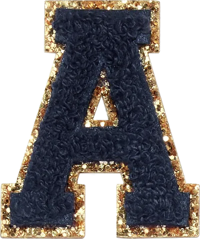Stoney Clover Lane Sapphire Glitter Varsity Letter Patch