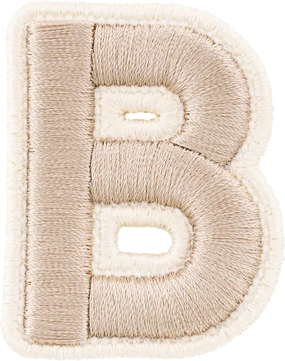 Stoney Clover Lane Sand Rolled Embroidery Letter Patch