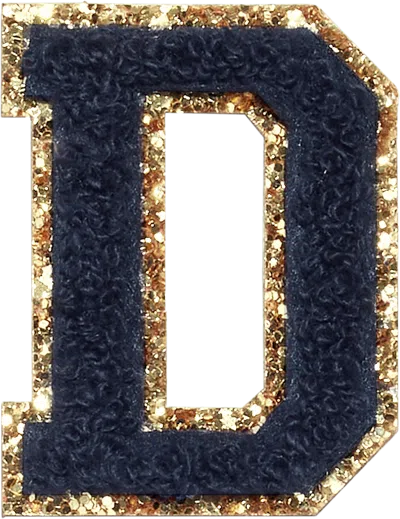 Stoney Clover Lane Sapphire Glitter Varsity Letter Patch