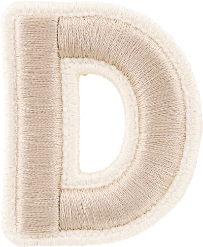 Stoney Clover Lane Sand Rolled Embroidery Letter Patch