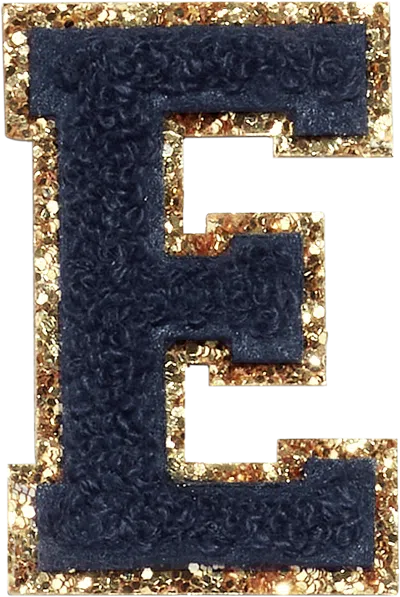 Stoney Clover Lane Sapphire Glitter Varsity Letter Patch