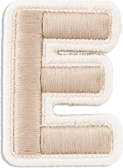 Stoney Clover Lane Sand Rolled Embroidery Letter Patch