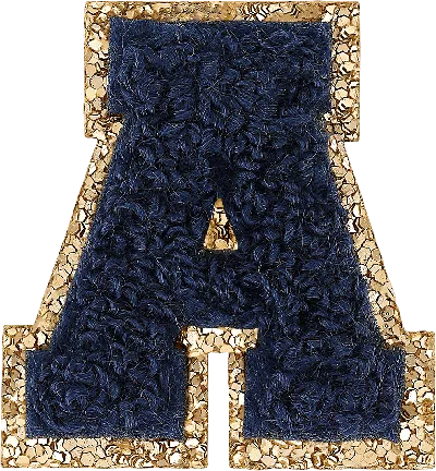 Stoney Clover Lane Sapphire Mini Glitter Varsity Letter Patch
