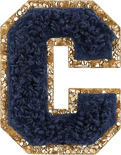 Stoney Clover Lane Sapphire Mini Glitter Varsity Letter Patch