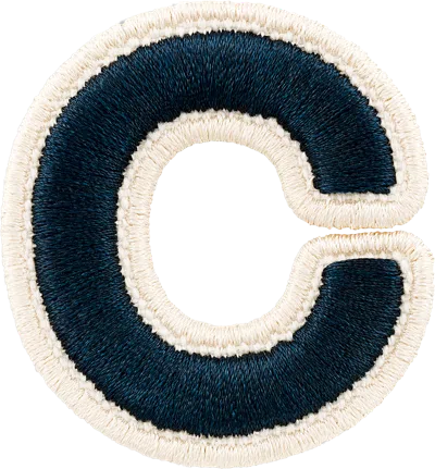 Shop Stoney Clover Lane Sapphire Rolled Embroidery Letter Patch