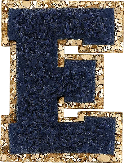 Stoney Clover Lane Sapphire Mini Glitter Varsity Letter Patch
