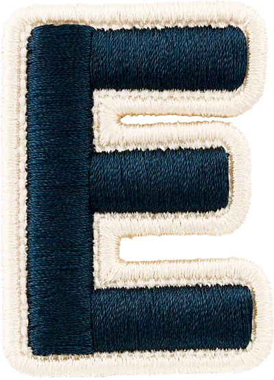 Shop Stoney Clover Lane Sapphire Rolled Embroidery Letter Patch