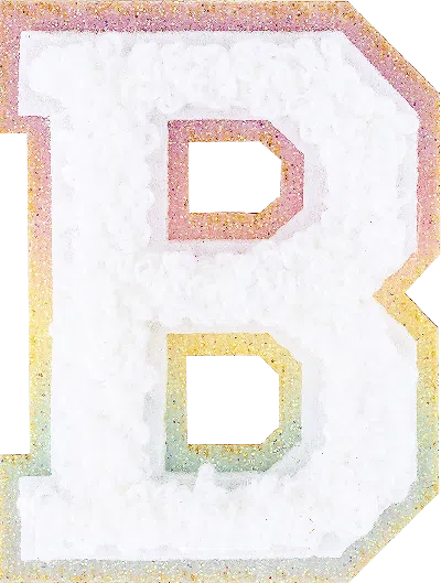 Stoney Clover Lane Shimmer Glitter Varsity Letter