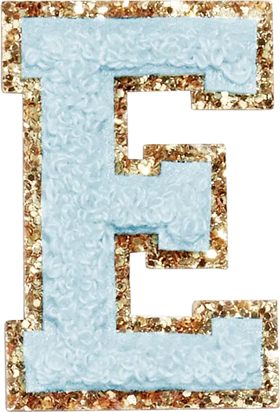 Stoney Clover Lane Sky Glitter Varsity Letter Patch