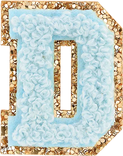 Stoney Clover Lane Sky Mini Glitter Varsity Letter Patch