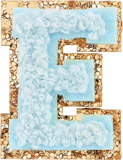Stoney Clover Lane Sky Mini Glitter Varsity Letter Patch