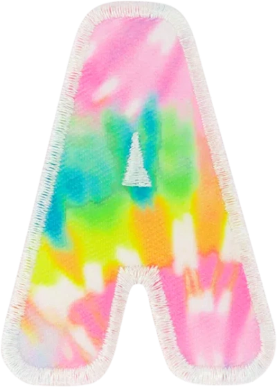Stoney Clover Lane Tie Dye Letter Patches