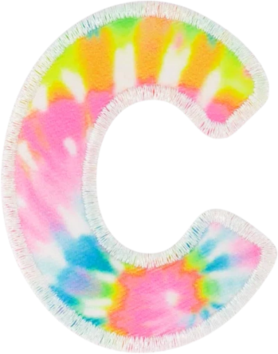 Stoney Clover Lane Tie Dye Letter Patches