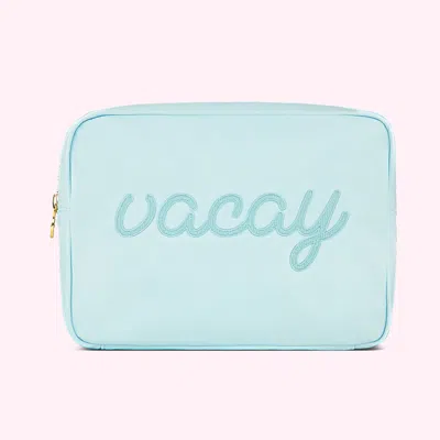 STONEY CLOVER LANE VACAY EMBROIDERED LARGE POUCH 