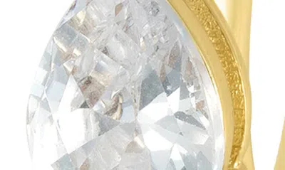 Shop Adornia Water Resistant Crystal Huggie Hoop Earrings In Gold