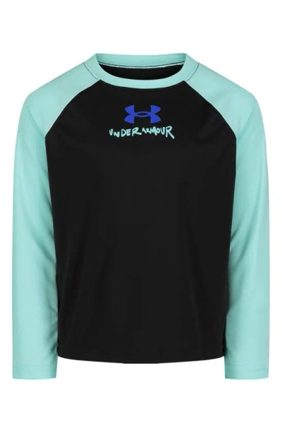 Shop Under Armour Kids' Protect This House Long Sleeve Performance Graphic T-shirt In Black