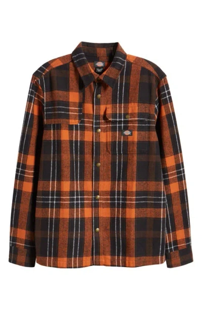 Shop Dickies Nimmons Plaid Button-up Shirt In Nimmons Check Dark Base