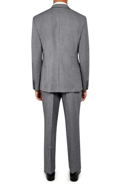 Wrk Best Solid Slim Fit Suit In Charcoal