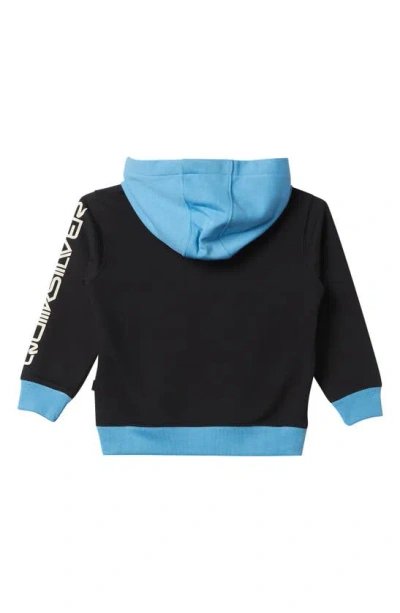 Shop Quiksilver Kids' Omni Logo Block Pullover Hoodie In Black
