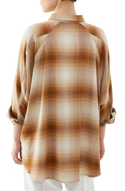 Shop Bdg Urban Outfitters Brendon Plaid Woven Button-up Shirt In Brown