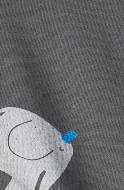 Shop Bobo Choses Kids' Elephant Print Zip-up Hoodie In Grey