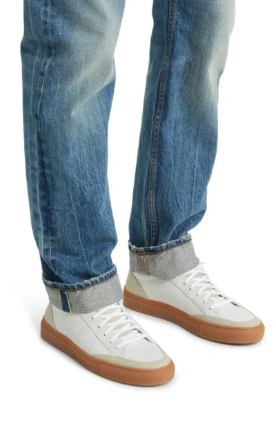 Shop Rag & Bone Fit 4 Archival Distressed Selvedge Straight Leg Jeans In Greenwich