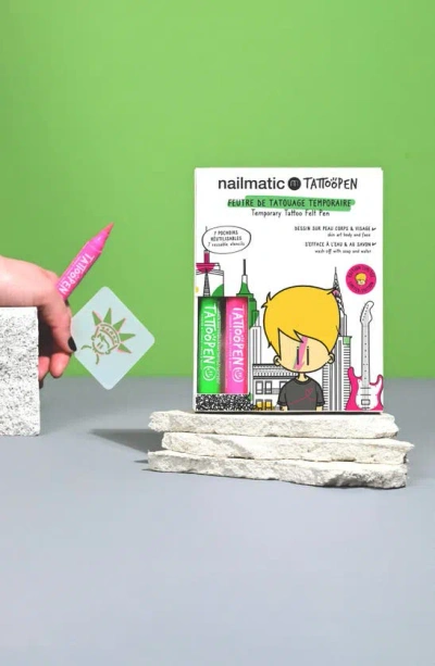 Shop Nailmatic Nyc Theme Washable Tattoo Pens In Asst