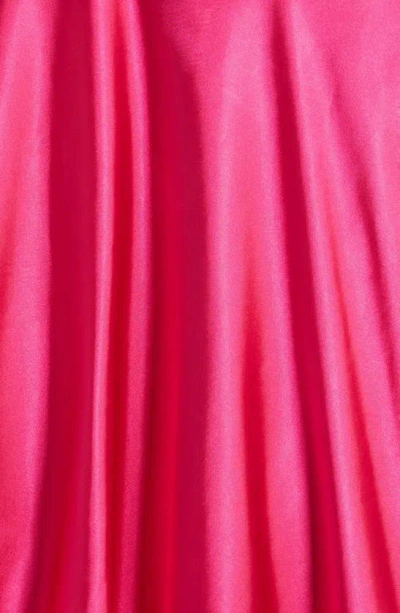 Shop Good Luck Girl Kids' Satin Midi Skirt In Ultra Heat Pink