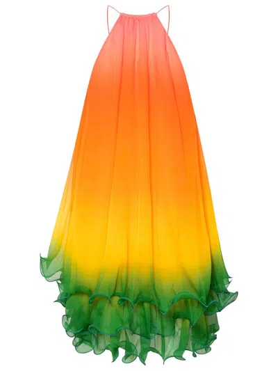 Shop Casablanca Multi Silk Dress In Multicolor
