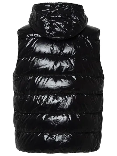 Shop Duvetica Pherkad' Black Nylon Vest