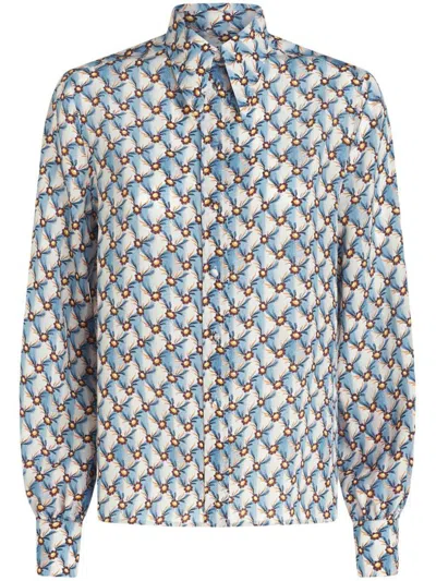Shop Etro T-shirts & Tops In Blue