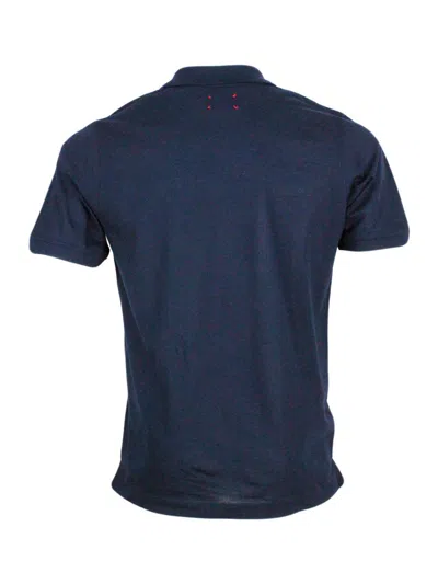 Shop Kiton T-shirts And Polos In Blue