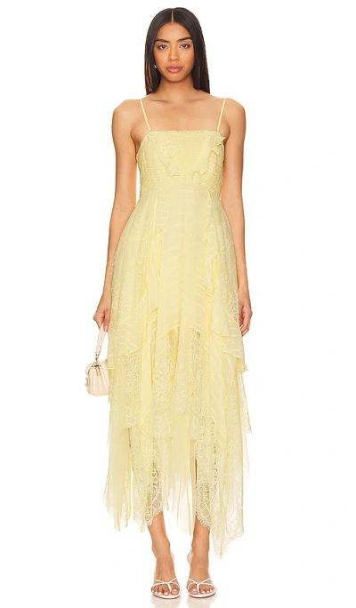 Shop Free People Sheer Bliss Maxi Dress In Anise Flower