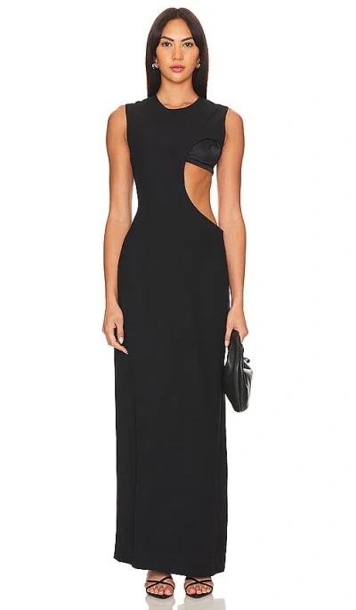 Shop Haight Tina Dress In 黑色
