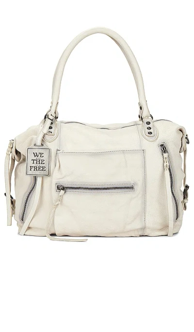 Free People X We The Free Emerson Tote In 盐白色