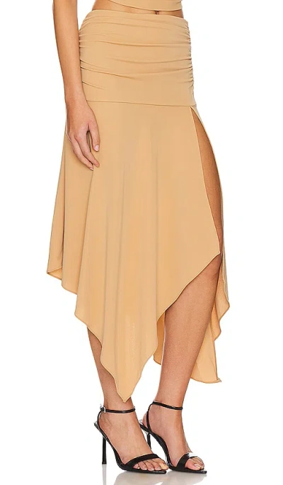 Nbd Emaline Midi Skirt In 酱色