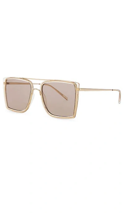 Shop Otra Velda Sunglasses In Transparent Coffee