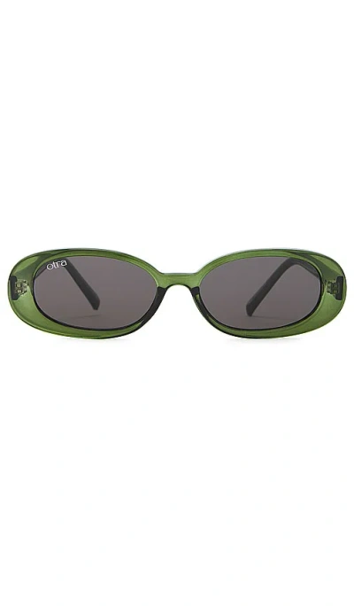Shop Otra Gina Sunglasses In Matcha & Smoke