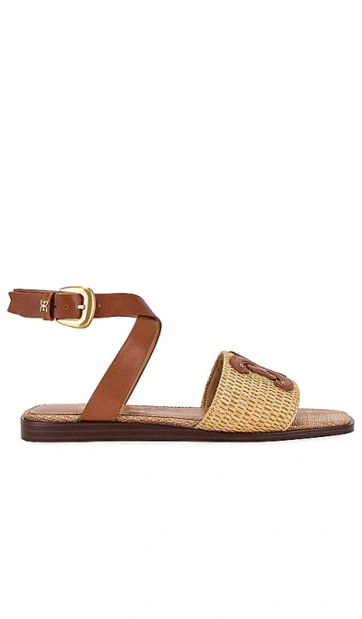 Shop Sam Edelman Ilsie Sandal In Sand & Rich Cognac