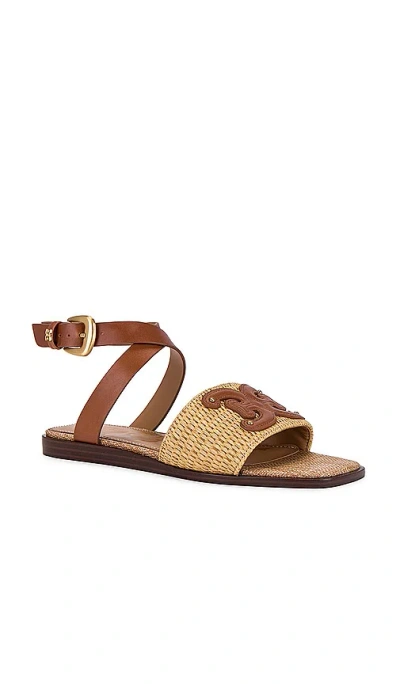 Shop Sam Edelman Ilsie Sandal In Sand & Rich Cognac