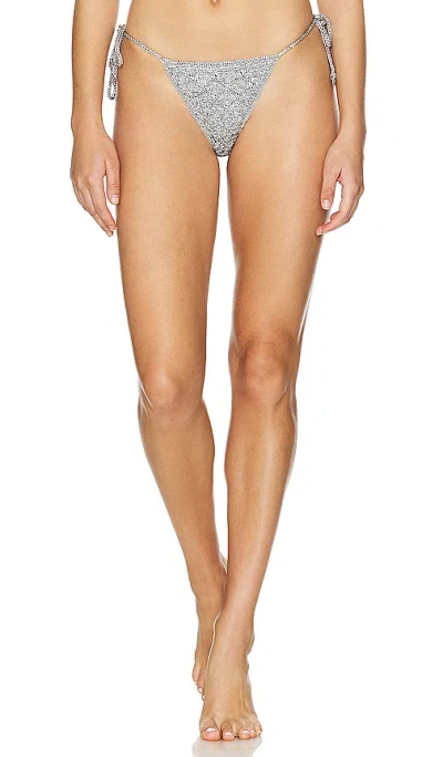 Shop Maaji Sunshiny Bikini Bottom In Gray